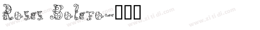 Roses Bolero字体转换